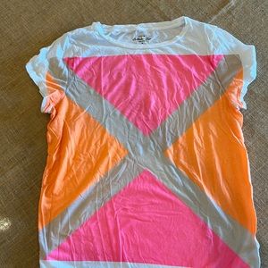 Jcrew tee with neon colors